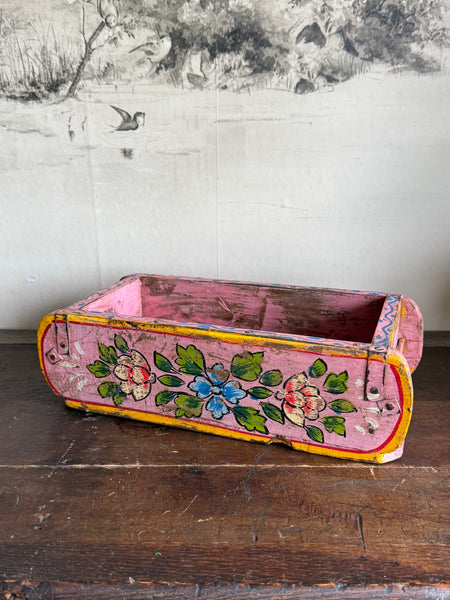 Hand painted Wooden Brick Mold - Pink