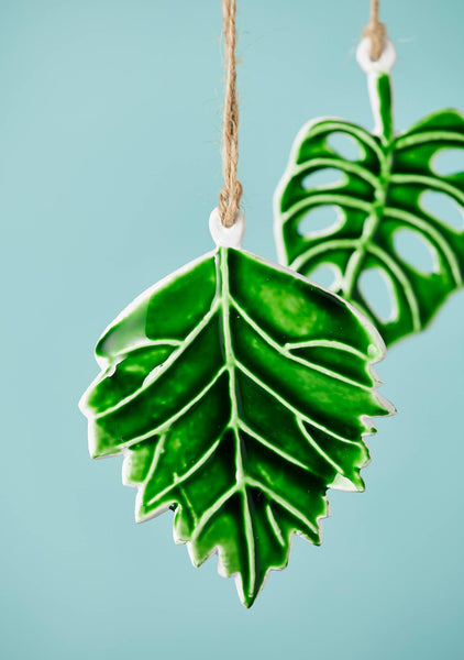 Botanical Leaf Enamel Decoration