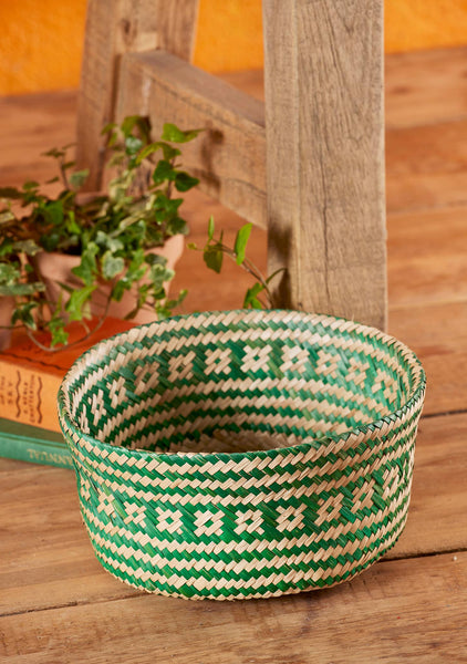 Green Seagrass Basket Small