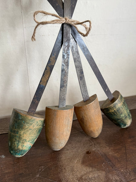2 Pairs of Vintage Wooden Shoe Stretchers