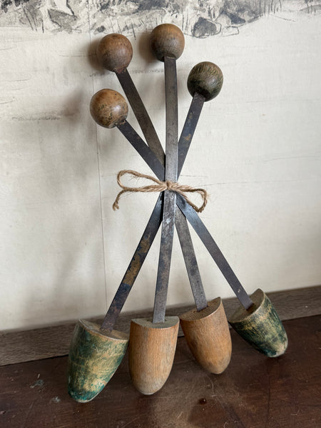 2 Pairs of Vintage Wooden Shoe Stretchers