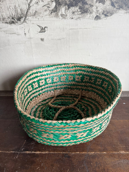 Green Seagrass Basket Small