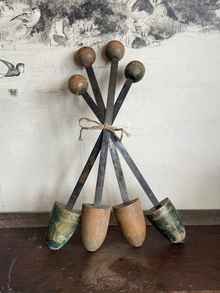 2 Pairs of Vintage Wooden Shoe Stretchers