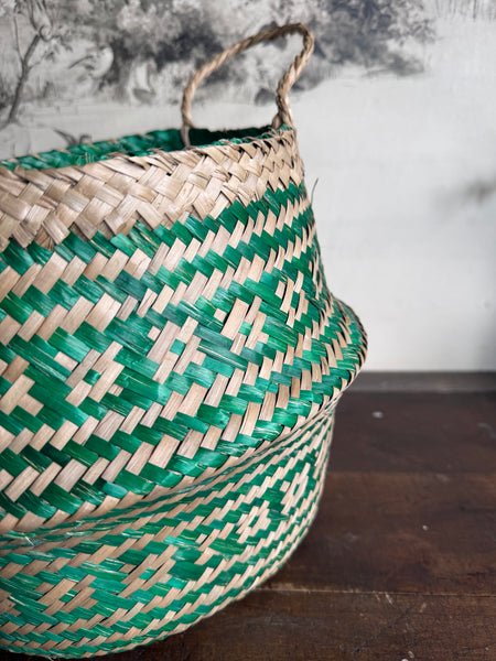 Green Seagrass Basket Small