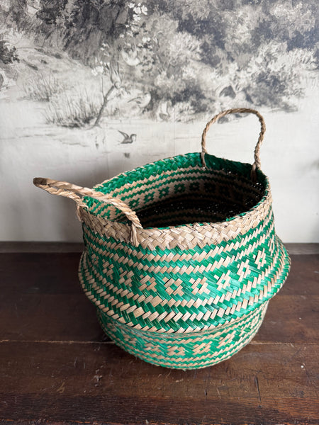 Green Seagrass Basket Small