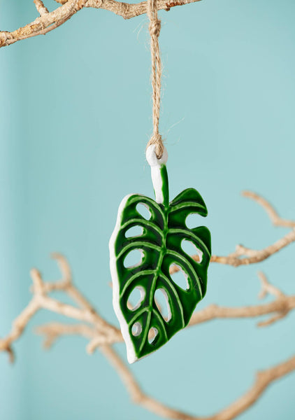 Botanical Leaf Enamel Decoration