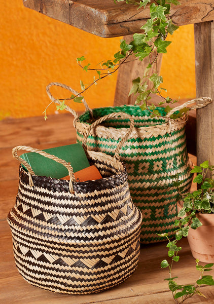 Green Seagrass Basket Small