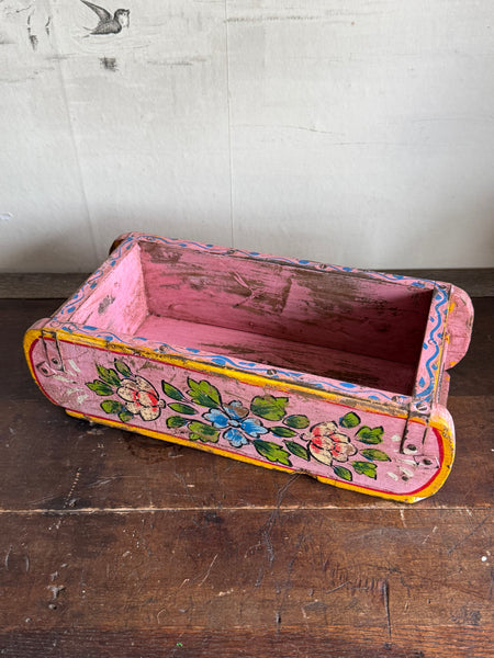 Hand painted Wooden Brick Mold - Pink