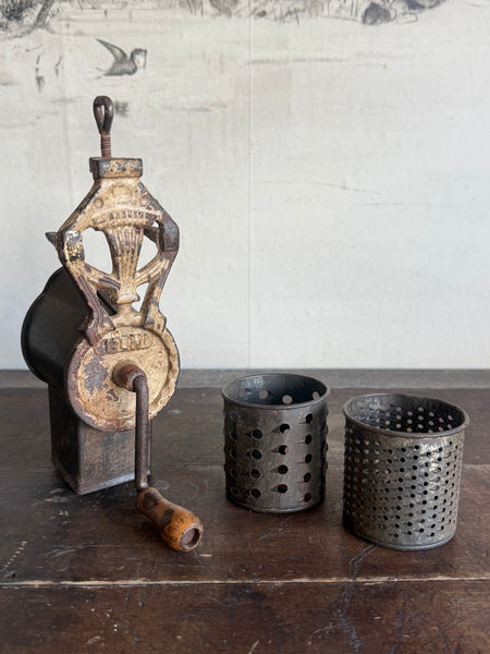 Vintage Metal Grinder Kitchen Utensil