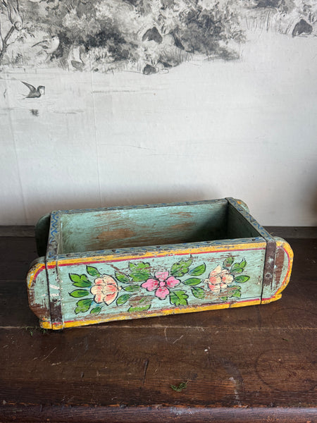 Hand painted Wooden Brick Mold - Blue