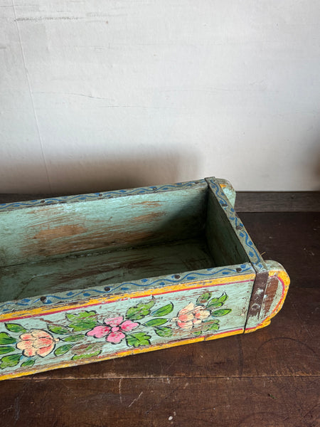 Hand painted Wooden Brick Mold - Blue