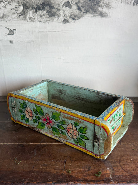 Hand painted Wooden Brick Mold - Blue