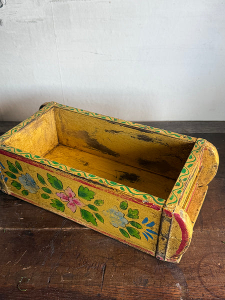 Hand painted Wooden Brick Mold - Yellow