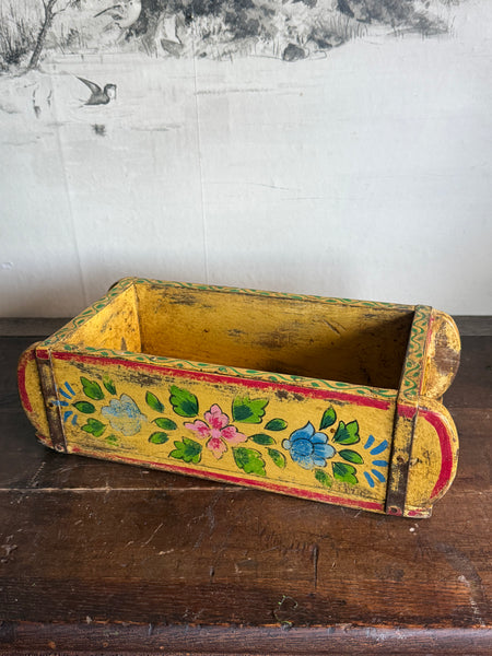 Hand painted Wooden Brick Mold - Yellow