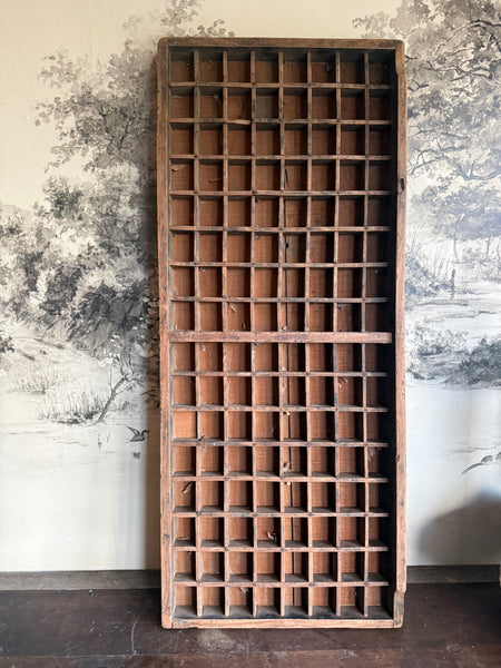 Vintage Wooden Printers Tray