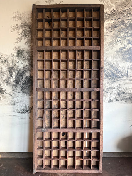 Vintage Wooden Printers Tray