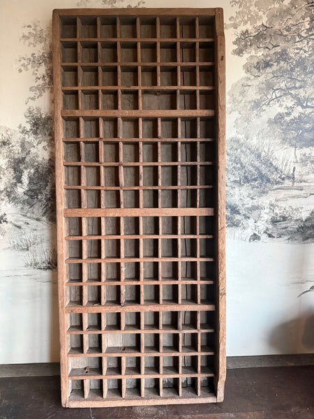 Vintage Wooden Printers Tray