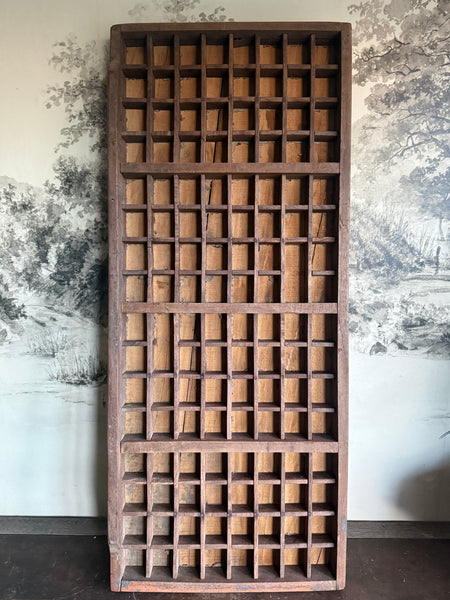 Vintage Wooden Printers Tray