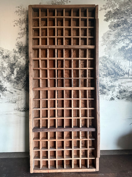 Vintage Wooden Printers Tray