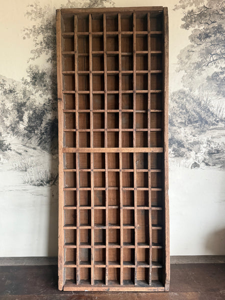 Vintage Wooden Printers Tray