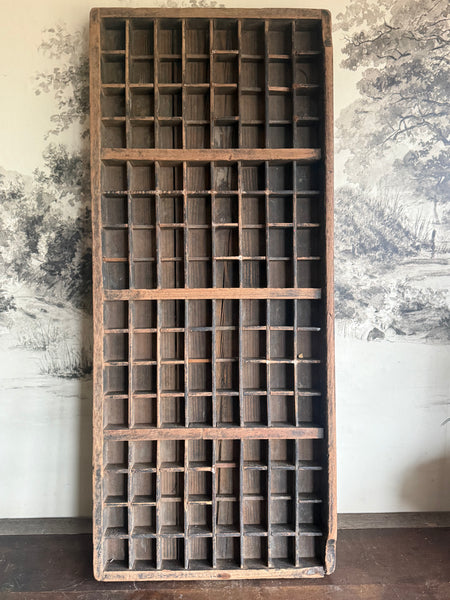 Vintage Wooden Printers Tray