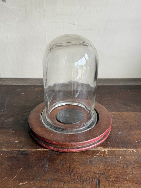 Vintage Wooden & Glass Display Dome