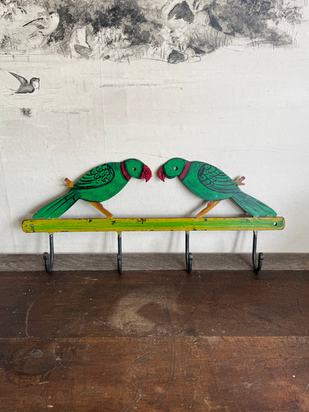 Hand Painted Parrot Hooks
