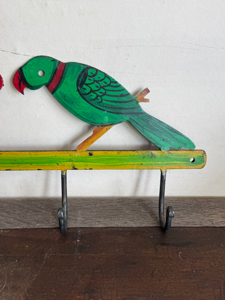 Hand Painted Parrot Hooks