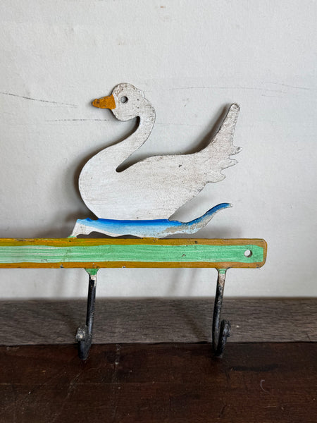Hand Painted Swan Hooks