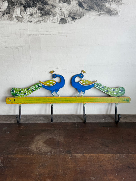 Hand Painted Peacock Hooks