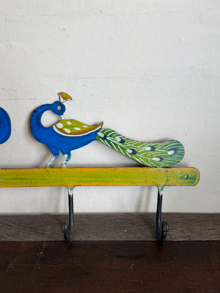 Hand Painted Peacock Hooks