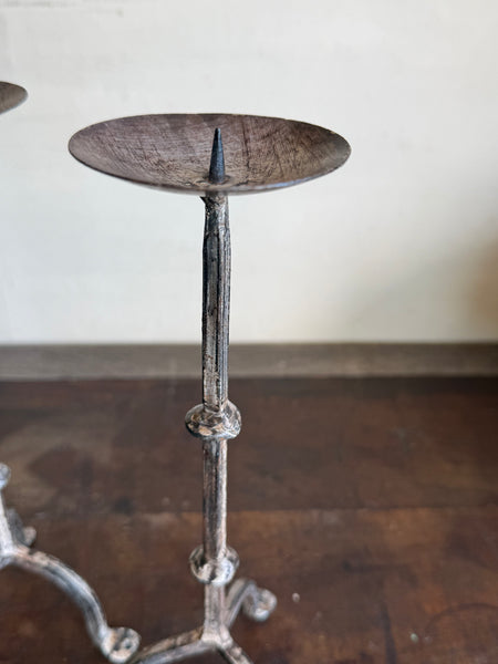 Pair Of Metal Candlesticks