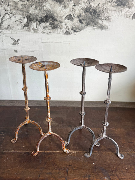Pair Of Metal Candlesticks