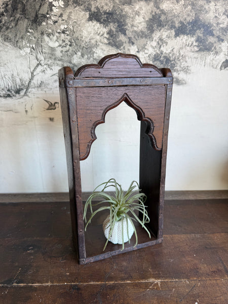 Vintage Wooden Display Shelf
