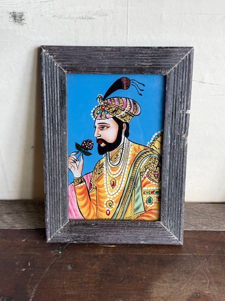 Indian Portrait Reverse Glass Paintings