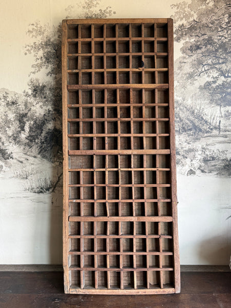 Vintage Wooden Printers Tray