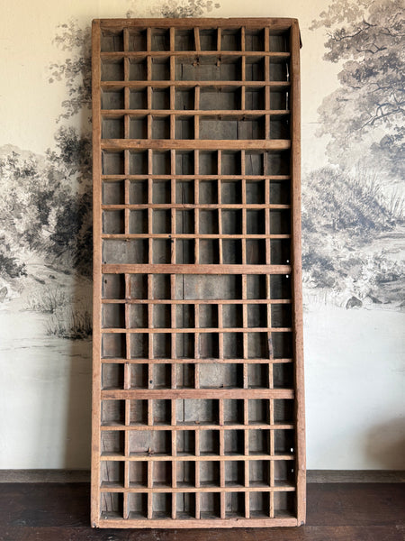 Vintage Wooden Printers Tray