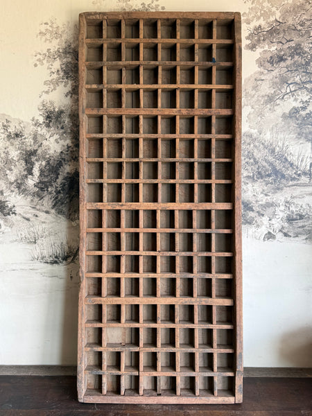 Vintage Wooden Printers Tray
