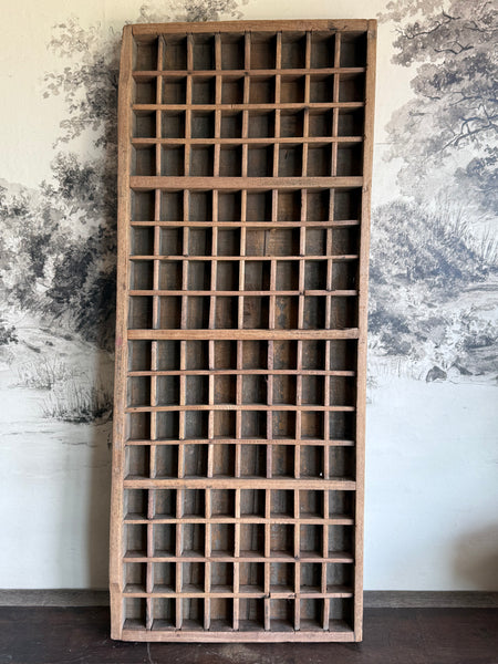 Vintage Wooden Printers Tray