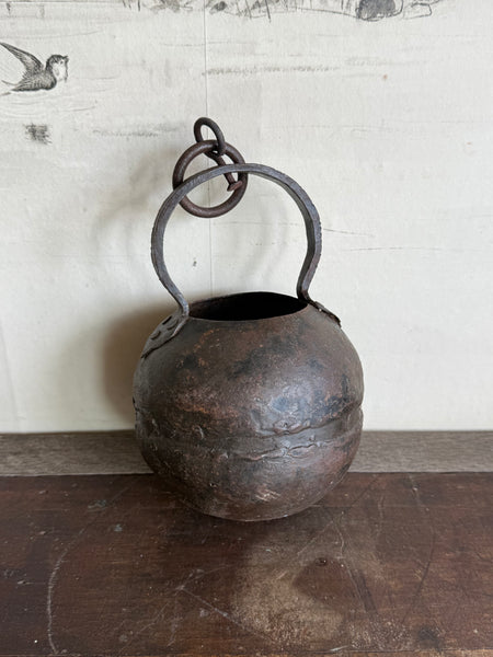 Small Iron Hanging Well Bucket