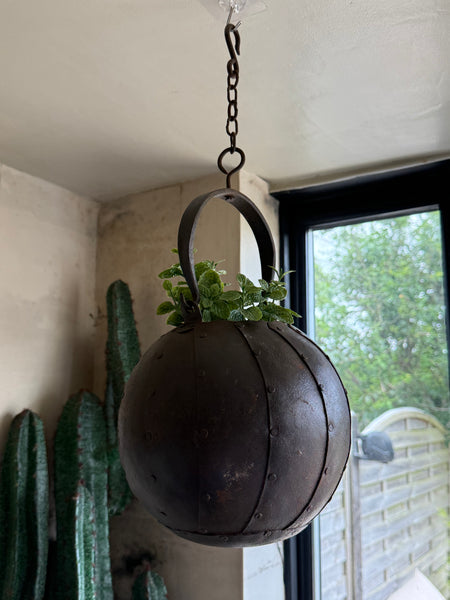 Large Iron Hanging Well Bucket