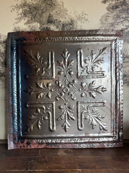 Large Square Decorative Tin Tile