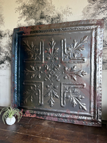 Large Square Decorative Tin Tile