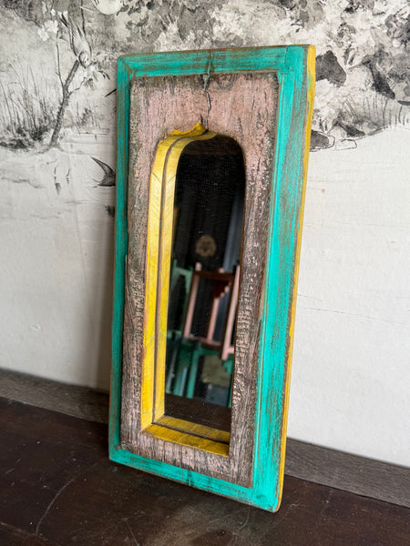 Wooden Rectangle Decorative Mirrors Small