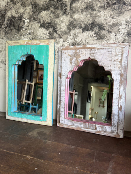 Wooden Rectangle Decorative Mirrors Medium