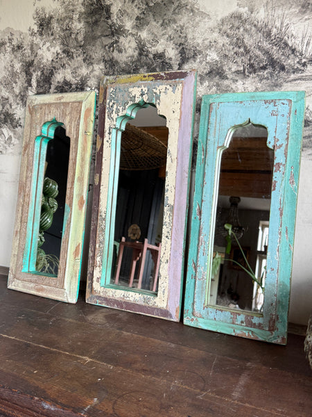 Wooden Rectangle Decorative Mirrors Medium Large