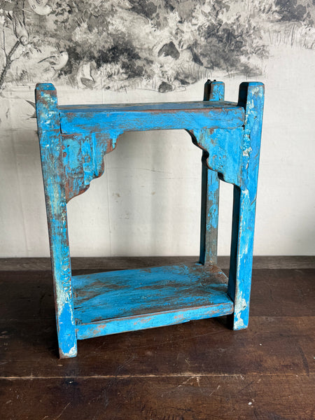 Rustic Wooden Arched Wall Shelves - Various Colours