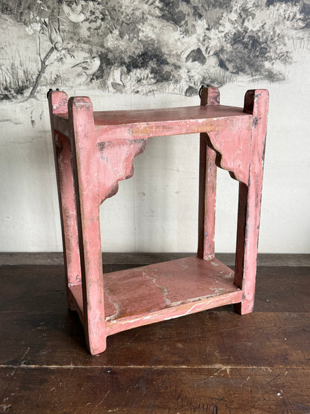 Rustic Wooden Arched Wall Shelves - Various Colours