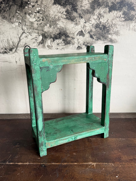 Rustic Wooden Arched Wall Shelves - Various Colours