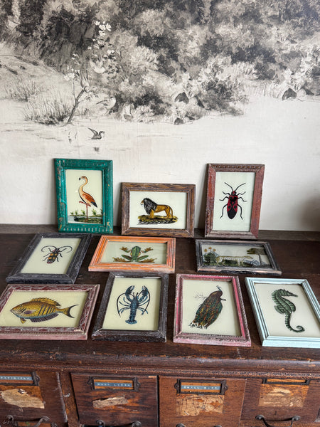 Vintage Indian Reverse Glass Paintings - Various Designs